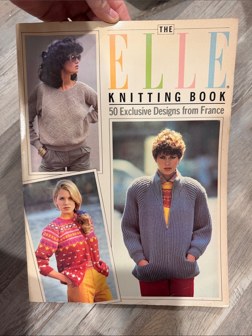 Vintage The Elle Knitting Book 50 Exclusive Designs from France